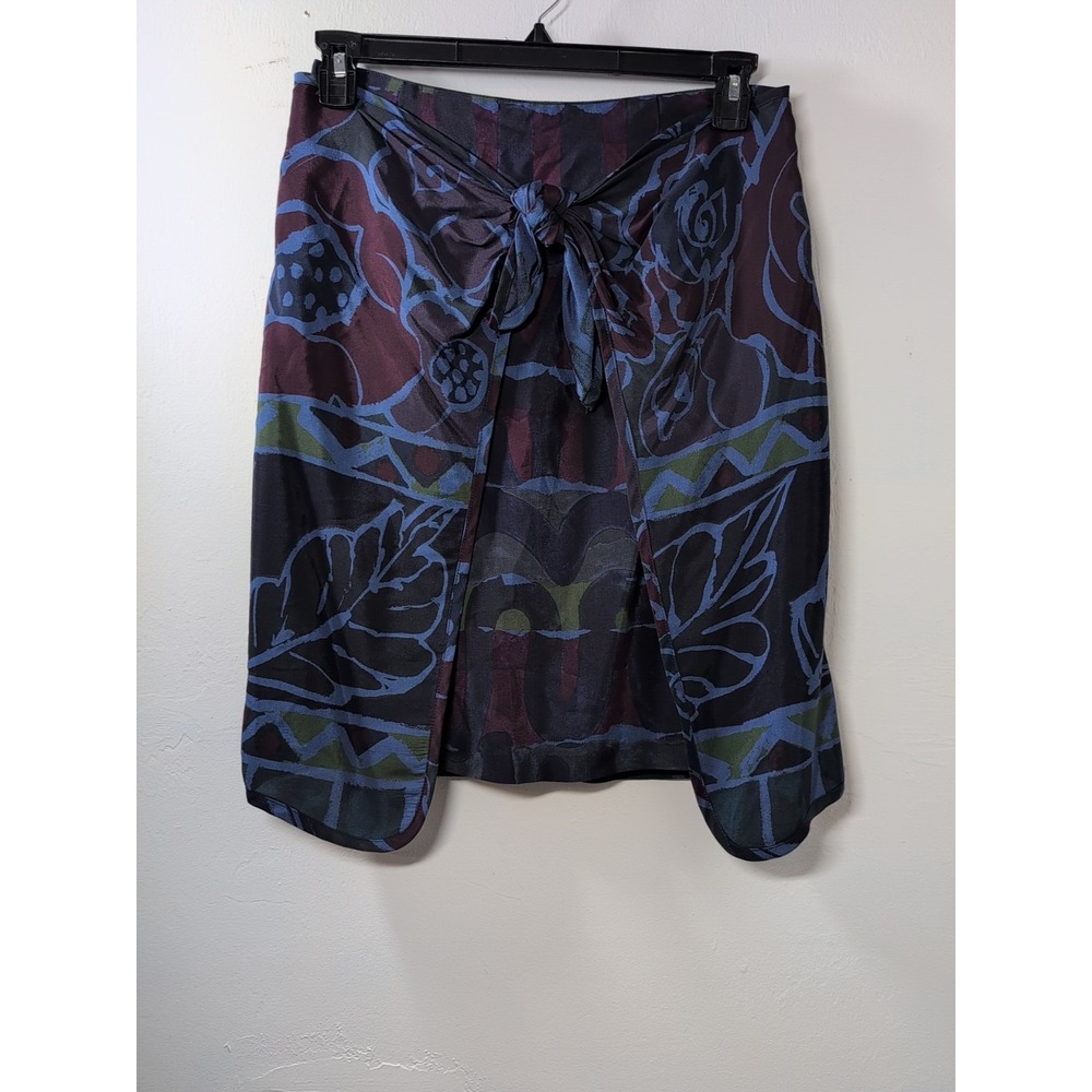 Componix Petites Women's‎ Vintage Navy Abstract Skirt   Sz 6